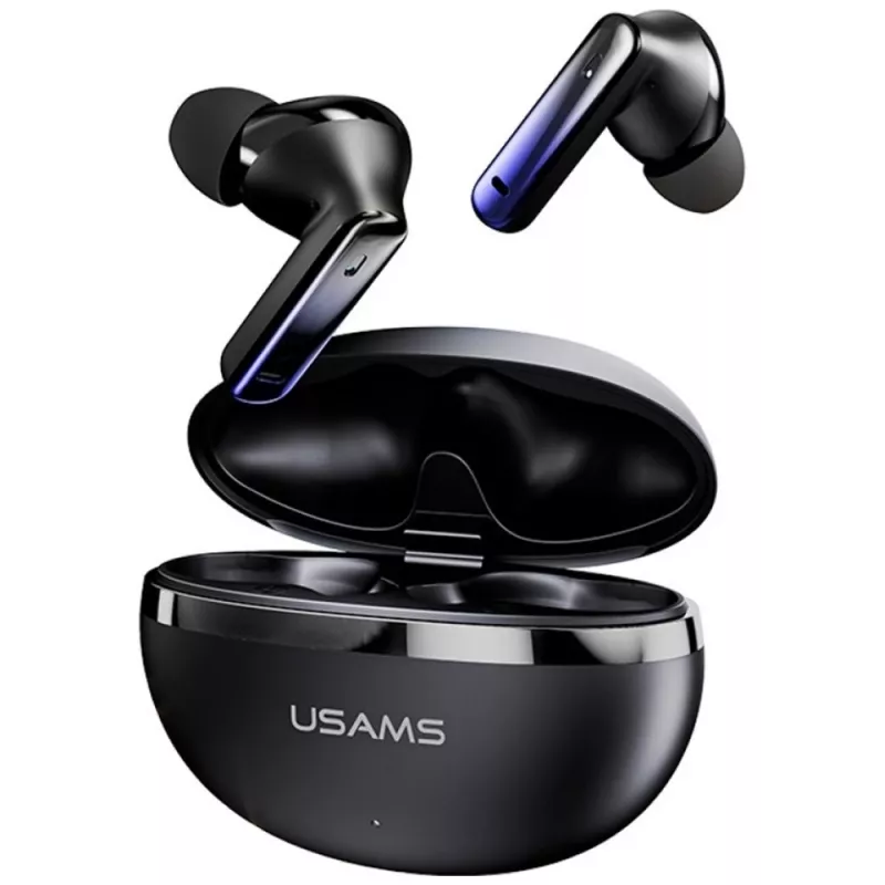 Ακουστικά Bluetooth Usams TWS E02 ANC+ENC μαύρα