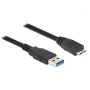 Καλώδιο USB DeLOCK 85073 USB 3.2 Gen 1 1,5 m USB A Micro-USB B μαύρο
