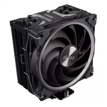 Ψύκτρα αέρα Akasa Soho H4 Plus 12 cm Μαύρο Υδροδυναμικό ρουλεμάν