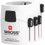Προσαρμογέας ταξιδιού Universal λευκό Skross PRO Type C E F