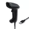 Σαρωτής barcode χειρός QOLTEC 50863 — σαρωτής 1D/2D, ενσύρματο USB, αισθητήρας LED, μαύρο, 5V, καλώδιο 1,8 m