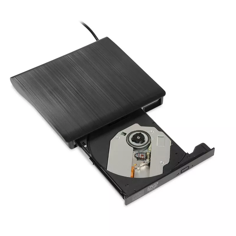 Εξωτερικός οπτικός δίσκος DVD-ROM IBOX IED02, USB 3.2 Gen 1, DVD-ROM (8x) / CD-ROM (24x), Μαύρο