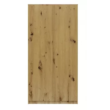 Ντουλάπα Top E Shop SD-90 ART KPL — Πλαίσιο χρώματος δρυς, 7 ράφια, 2 πόρτες