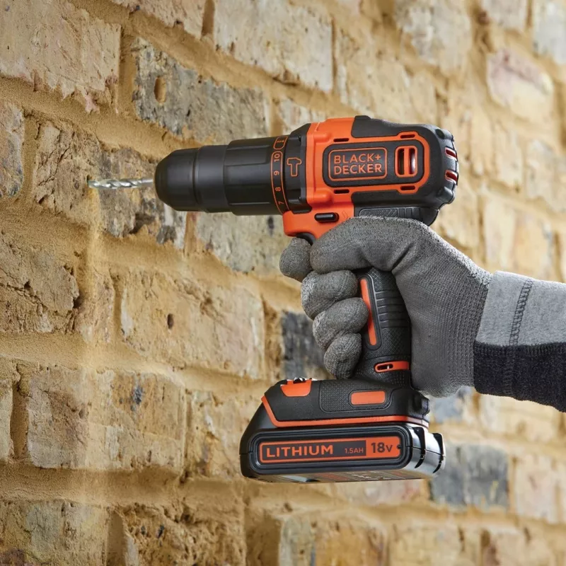 Black & Decker BDCHD18KB-QW Δράπανο χωρίς κλειδί μαύρο, πορτοκαλί