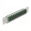 Patchpanel LWL DeLOCK 10 ιντσών 12 Port SC Duplex πράσινο 1HE γκρι