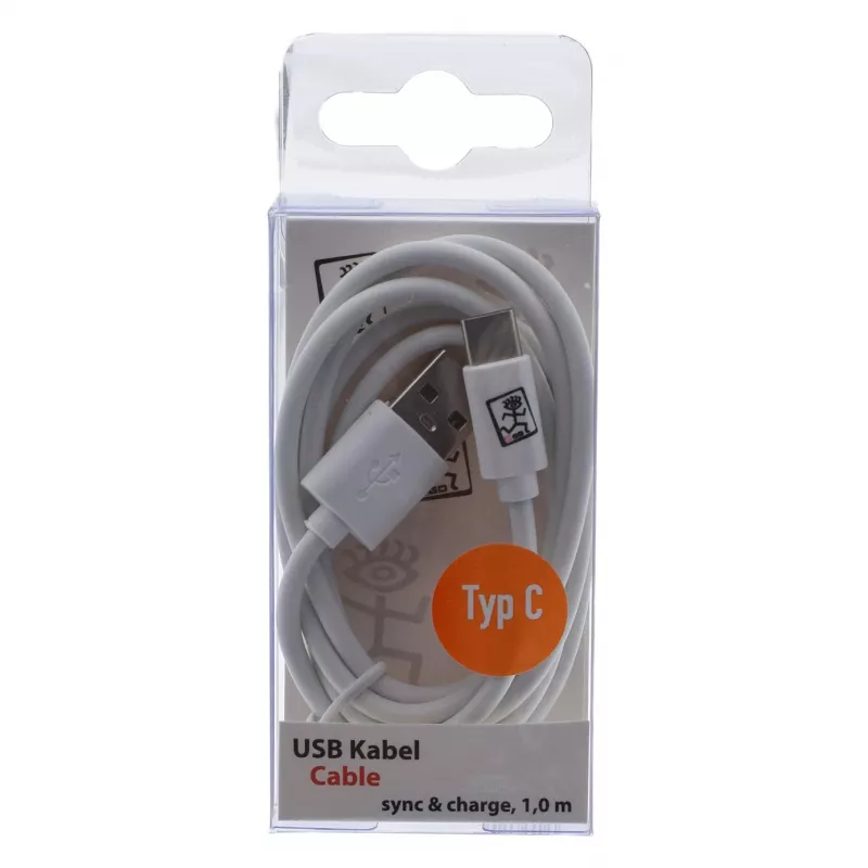 Καλώδιο USB 2GO 795925 1m Micro-USB B USB C USB 3.2 Gen 1 Λευκό