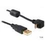 Καλώδιο USB DeLOCK USB 2.0 1 m Micro-USB B μαύρο