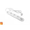 Έξυπνο πολύπριζο Denver SHP-300U 3 πρίζες AC Τύπου E 4 λευκό