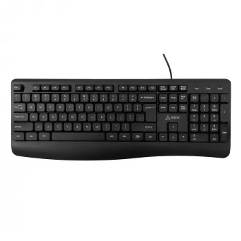 Ενσύρματο πληκτρολόγιο USB SBOX K-103 US μαύρο — US layout, θύρα USB