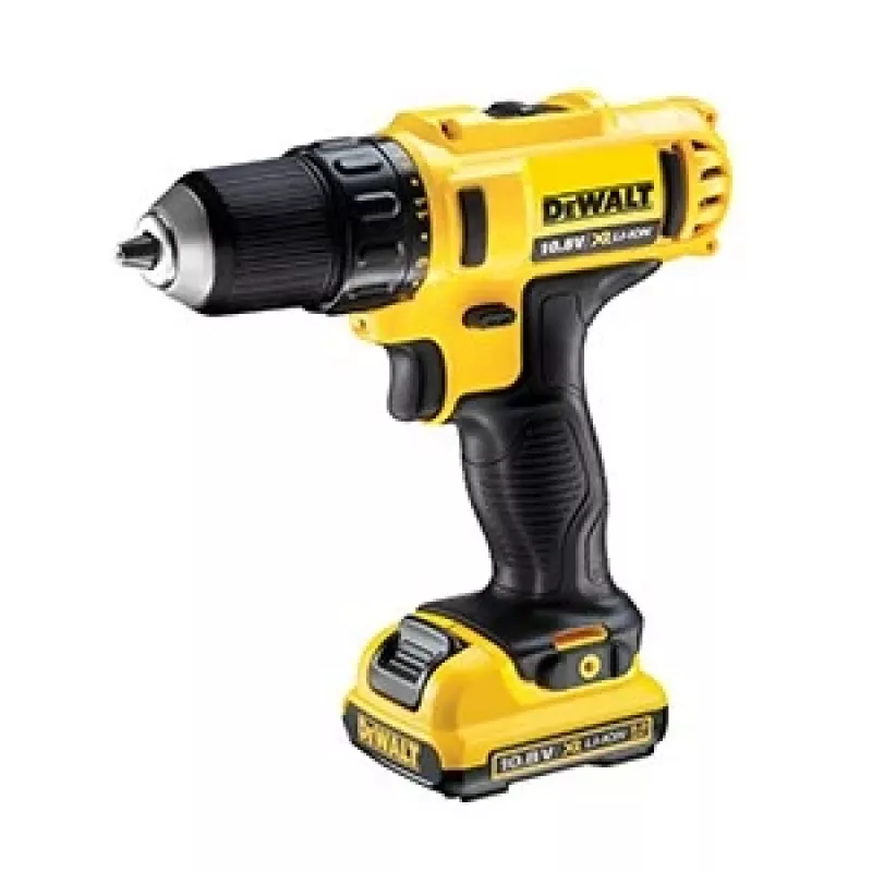 DeWALT DCD Κρουστικό δραπανοκατσάβιδο μπαταρίας 10,8V Li-Ion, Ευρωπαϊκό βύσμα