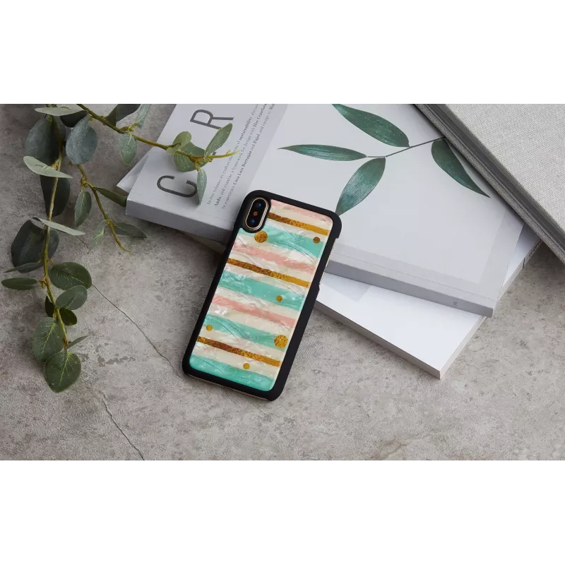 Θήκη smartphone iKins για iPhone XS / iPhone XS Max – Pop Mint μαύρο
