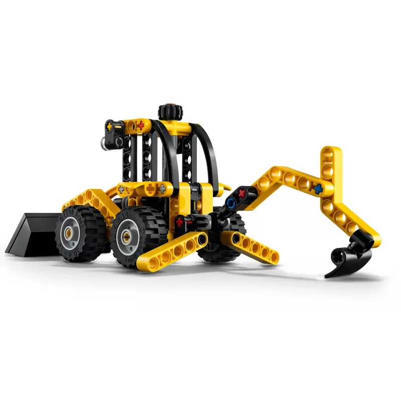 Σετ κατασκευής LEGO Technic Backhoe Loader 42197 — αρθρωτή διεύθυνση, λειτουργικός φορτωτής, 104 τεμ., συνιστώμενη ηλικία 7+