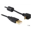 Καλώδιο USB DeLOCK USB 2.0 1 m Micro-USB B μαύρο
