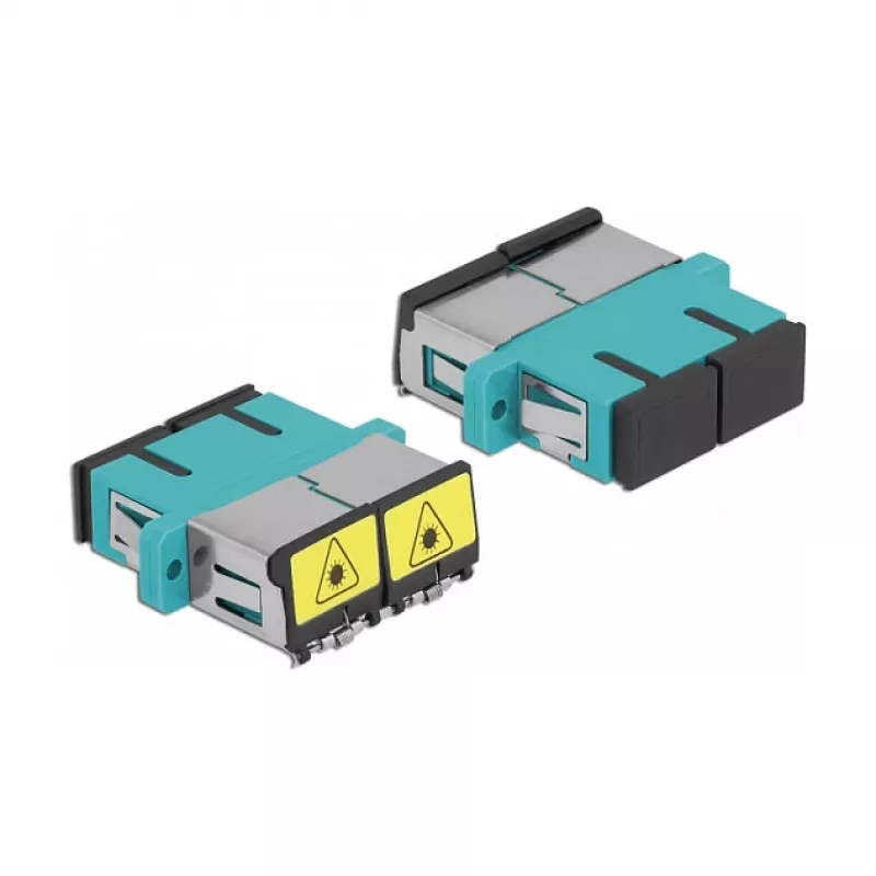 Ζεύκτης LWL DeLOCK 86895 SC Duplex υποδοχή σε υποδοχή Multimode Aqua