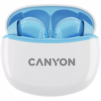 Canyon TWS-5 CNS-TWS5BL Ακουστικά – True Wireless – Bluetooth 5.3 – In-Ear – Θήκη φόρτισης USB-C – Χειρισμός αφής – έως 38h χρόνος λειτουργίας – Μαύρο
