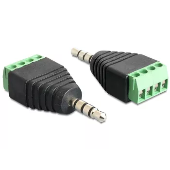 Προσαρμογέας καλωδίου DeLOCK 65453 3,5mm 4pin μαύρο πράσινο