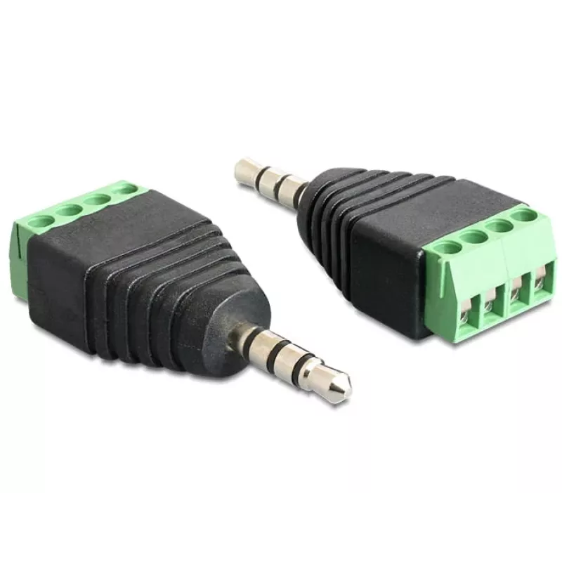 Προσαρμογέας καλωδίου DeLOCK 65453 3,5mm 4pin μαύρο πράσινο