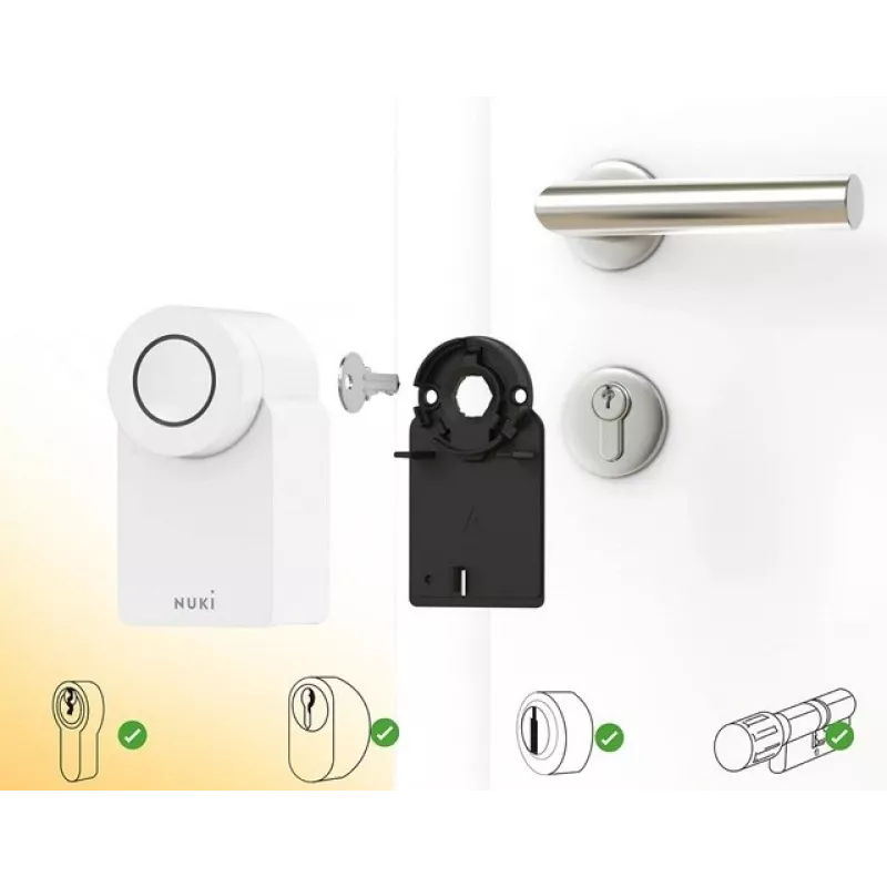 Nuki Smart Lock Go (2025) 221148 έξυπνη κλειδαριά πόρτας, Bluetooth, Wi-Fi και Matter