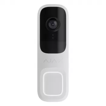 Ajax Doorbell λευκό ασύρματο 4 MP νυχτερινή όραση με μπαταρία