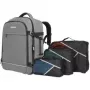 Σακίδιο Manhattan Rome Notebook Travel 43,9 cm (17,3 ίντσες) Δύο θήκες 40 L Ανοιχτό γκρι