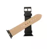 Δερμάτινο λουράκι για Apple Watch FIXED FIXLST-434-BK — μαύρο, λουράκι αντικατάστασης