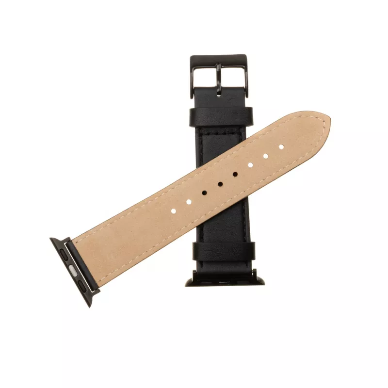 Δερμάτινο λουράκι για Apple Watch FIXED FIXLST-434-BK — μαύρο, λουράκι αντικατάστασης
