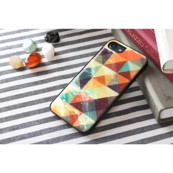 Θήκη προστασίας iKins για Apple iPhone 8/7 – μοτίβο μωσαϊκού, μαύρο