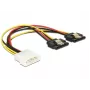 Εσωτερικό καλώδιο τροφοδοσίας DeLOCK 85237 0,2 m Molex σε 2 x SATA