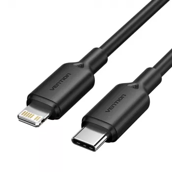 Καλώδιο USB-C σε Lightning 3A 480Mbps 1m ΜΑΥΡΟ