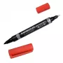 Μόνιμος μαρκαδόρος Staedtler Lumocolor Duo λεπτή/στρογγυλή μύτη κόκκινο