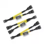 Noctua NA-SYC1 CHROMAX.YELLOW - Επέκταση καλωδίου - Κίτρινο - Θηλυκό - Θηλυκό - 115 mm - 3 τεμ. (NA-SYC1.yellow)