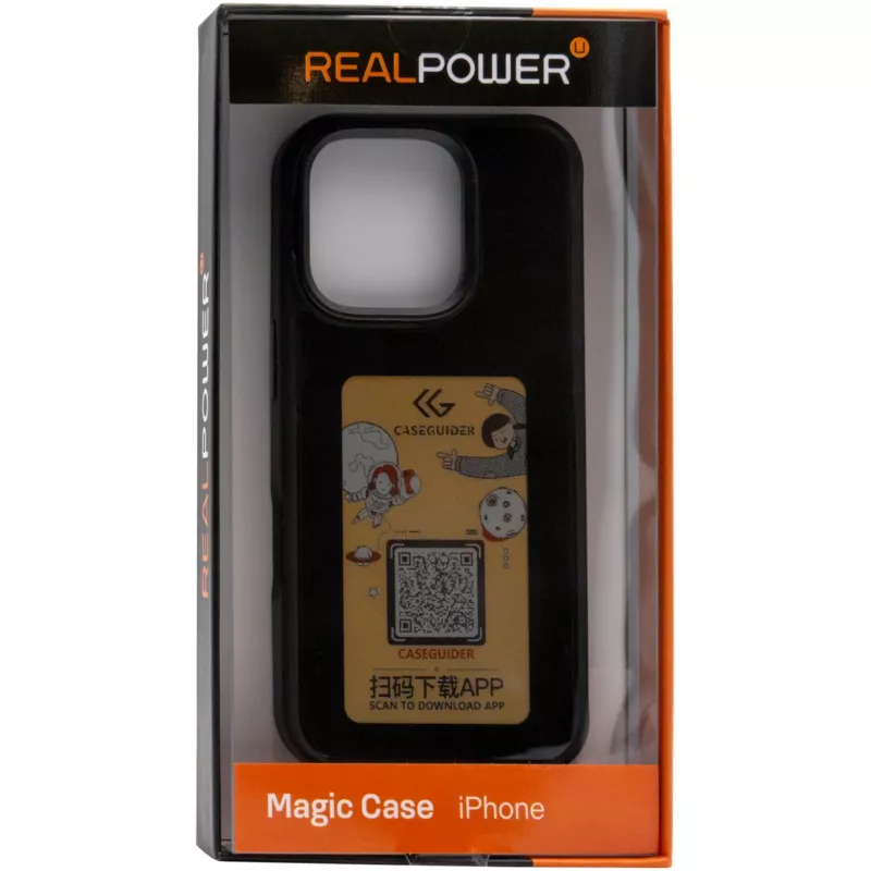 Θήκη RealPower 504406 για iPhone 16 Pro 16 cm μαύρη