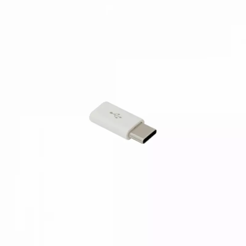 Sbox AD.USB-C W Micro USB 2.0 F. -> TYPE C M. λευκό