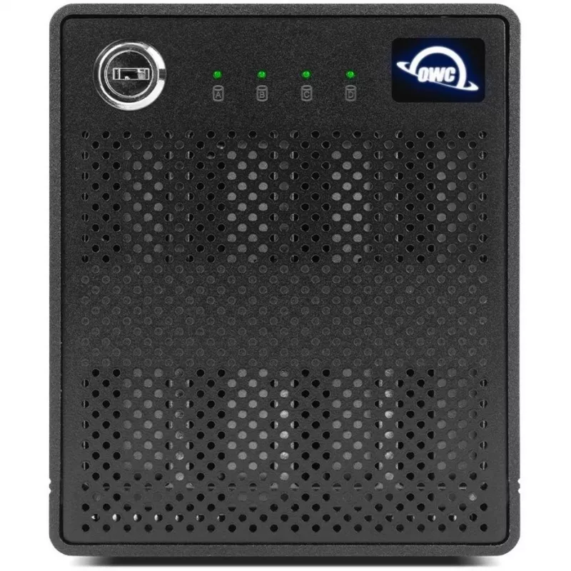 ThunderBay 4 mini, θήκη δίσκων μαύρη, επαγγελματική θήκη Thunderbolt 3 για 4 δίσκους HDD/SSD