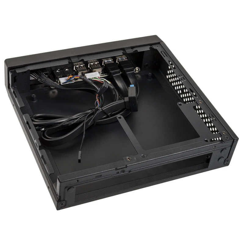 Akasa Cypher MX3 - Mini-Tower - PC - SGCC - Μαύρο - Thin Mini-ITX - Σκληρός δίσκος - Τροφοδοσία (A-ITX38U3-M1B)
