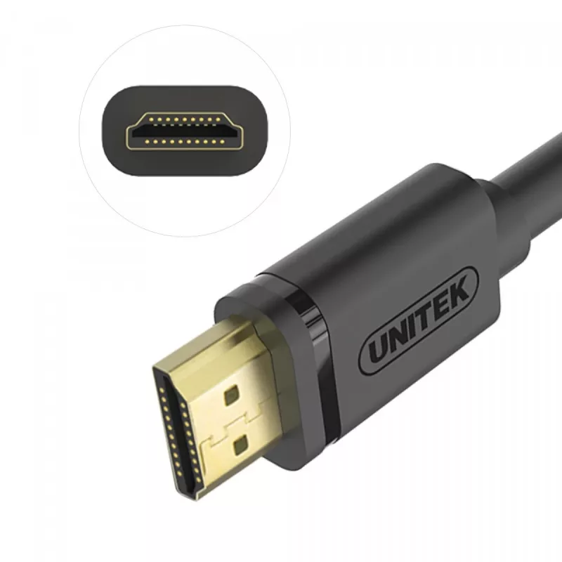 UNITEK Y-C137M Καλώδιο HDMI 1,5 m HDMI Type A (Standard) Μαύρο