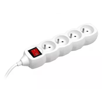 PowerWatch 3 m (4 πρίζες) λευκό με διακόπτη