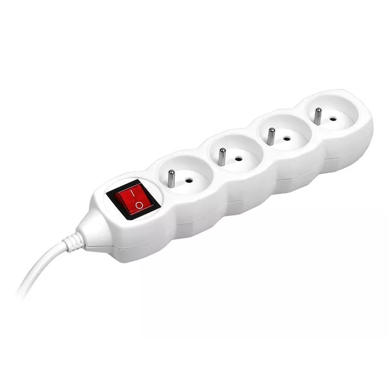 PowerWatch 3 m (4 πρίζες) λευκό με διακόπτη