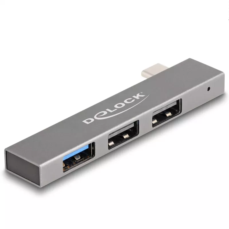 DeLOCK Hub USB 3 θυρών λεπτό USB Type-C 10 Gbps 2 x USB 2.0