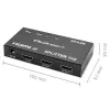 Ενεργός διαχωριστής HDMI Qoltec 51796 2 x HDMI 4K x 2K, 3,4 Gbit/s