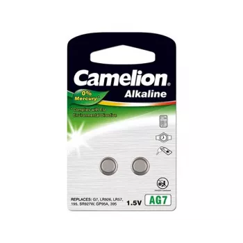 Camelion | AG7/LR57/LR926/395 | Αλκαλική μπαταρία κουμπί | 2 τεμ.