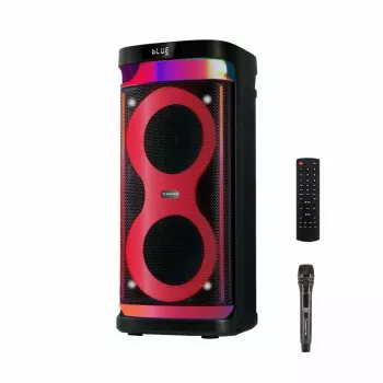 Φορητό ηχείο MANTA SPK0601B100, 100 W, Bluetooth, Karaoke, ασύρματο μικρόφωνο, μπαταρία, equalizer, φωτισμός disco