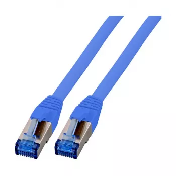 EFB-Elektronik Καλώδιο Patch RJ45 Cat.6A S/FTP TPECat.7 ακατέργαστο καλώδιο superflex Μπλε 1m Κατασκευαστής: EFB Elektronik (K5525FBL.1)
