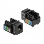 Μονάδα Keystone DeLOCK 86468 επίπεδη μαύρη RJ-12