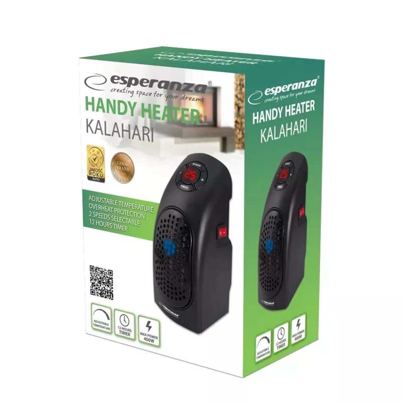 Εύχρηστο αερόθερμο 400W Kalahari
