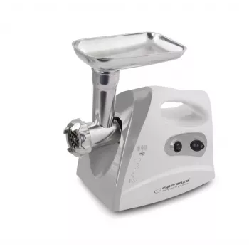 Esperanza EKM012E Meatball ηλεκτρική κρεατομηχανή, 600 W, 3 δίσκοι κοπής, εξαρτήματα για λουκάνικα και kebbe, γκρι