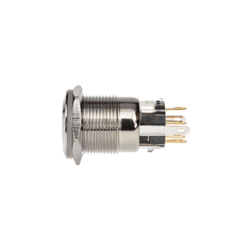 DimasTech Αντικλεπτικός διακόπτης πίεσης 19 mm Silverline Dot RGB PD210