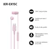 Sony IER-EX15C Headset Ενσύρματα In-Ear Κλήσεις/Μουσική USB Type-C ροζ