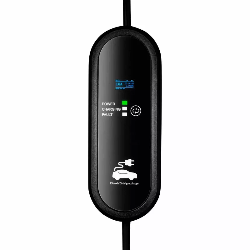 Akyga AK-EC-19 φορτιστής EV Type 2 LCD μονοφασικός 16A 3,8kW 5m