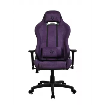 Καρέκλα gaming Arozzi Torretta SoftFabric Μωβ – εργονομικός σχεδιασμός, ρυθμιζόμενα μπράτσα, ανακλινόμενη πλάτη